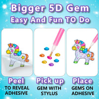 WAHFNG diamond art kit for kids with gem stickers, keychains and suncatchers - view 3