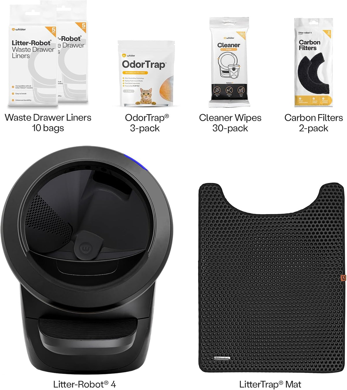 Whisker Litter-Robot 4 Supply & Accessory Bundle, Automatic - Black / Supply & Accessory Bundle - image 2