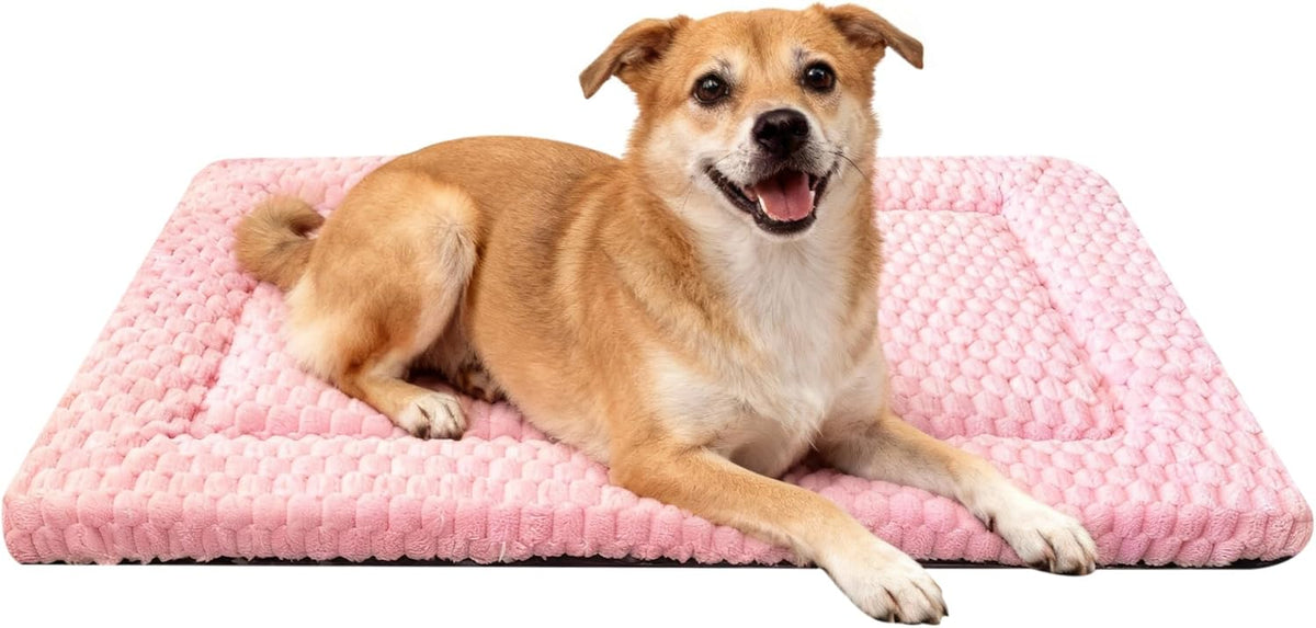 Dog Bed Mat, Reversible Crate Pad - 30"L*20"W*1.5"Th / Pink-1pc