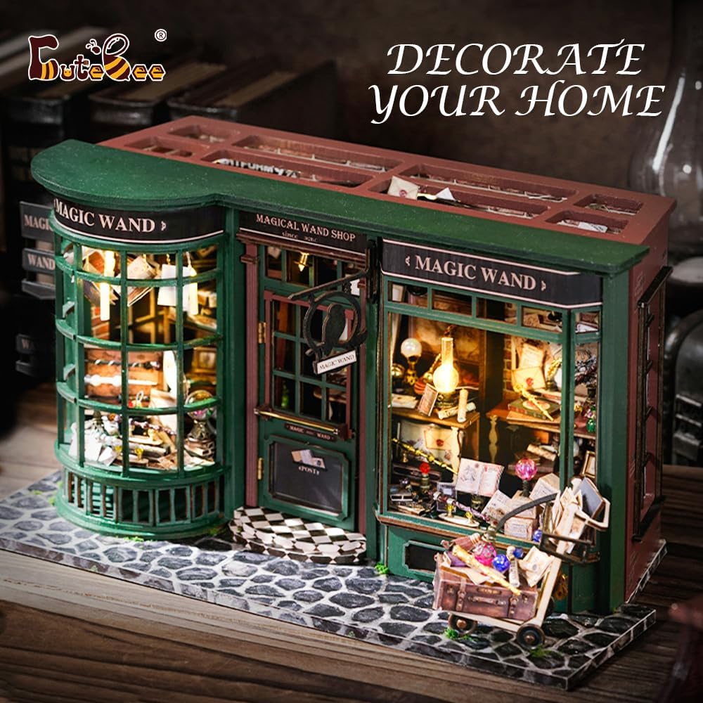 CUTEBEE 3D Wooden Puzzle for Adults - Magic Wand House - image 2