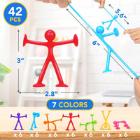 OleOletOy Suction Fidget Toys for Kids: 21 Pack Stretchy Sensory Toys – Fun for Kids & Family - 42 Pack - image 3