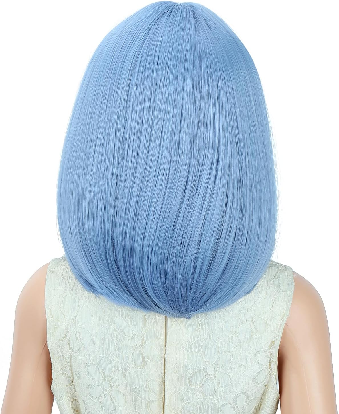 PATTNIUM kids dark blue short bob wig, synthetic with adjustable cap - view 13