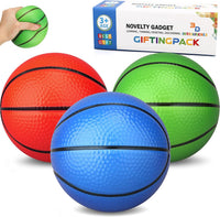 Amarlozn 5" Mini Foam Basketball Set, Ideal for Kids, Toddlers - Multicolored