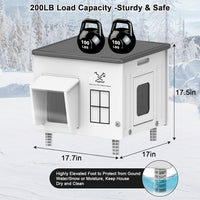 Heated Cat House for Outside - 17.7"x17"x17.5" - image 2