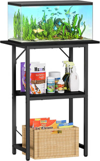 Snughome 10-20 Gallon Fish Tank Stand - Black / 20 Gal-2 Tier