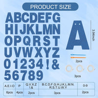 BEISHIDA 116 PCS A-Z DIY Letter Custom Banner Birthday Party Decor – Fun for Kids & Family - Matte Blue - image 2