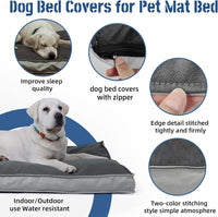 Dog Bed Covers Replacement Washable - 47"L x 29"W x 4"Th / Grey - image 4