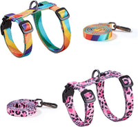 Adjustable Cat Harness and Leash Set Escape Proof – Essentials for Cats - Yellow & Pink, Adjustable
