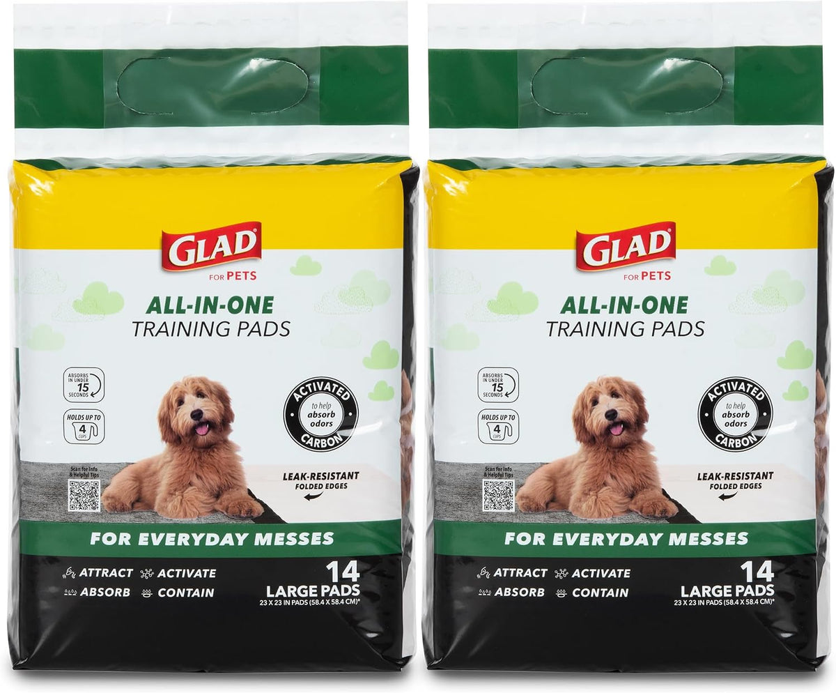 Glad for Pets, Activated Carbon Disposable, Dog Pee Pads - Large / 28