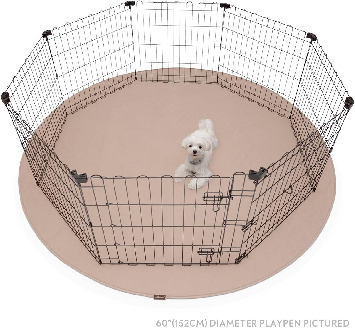 Paw Inspired Round Washable Pee Pads for Dogs - 72" (1 pack) - image 4