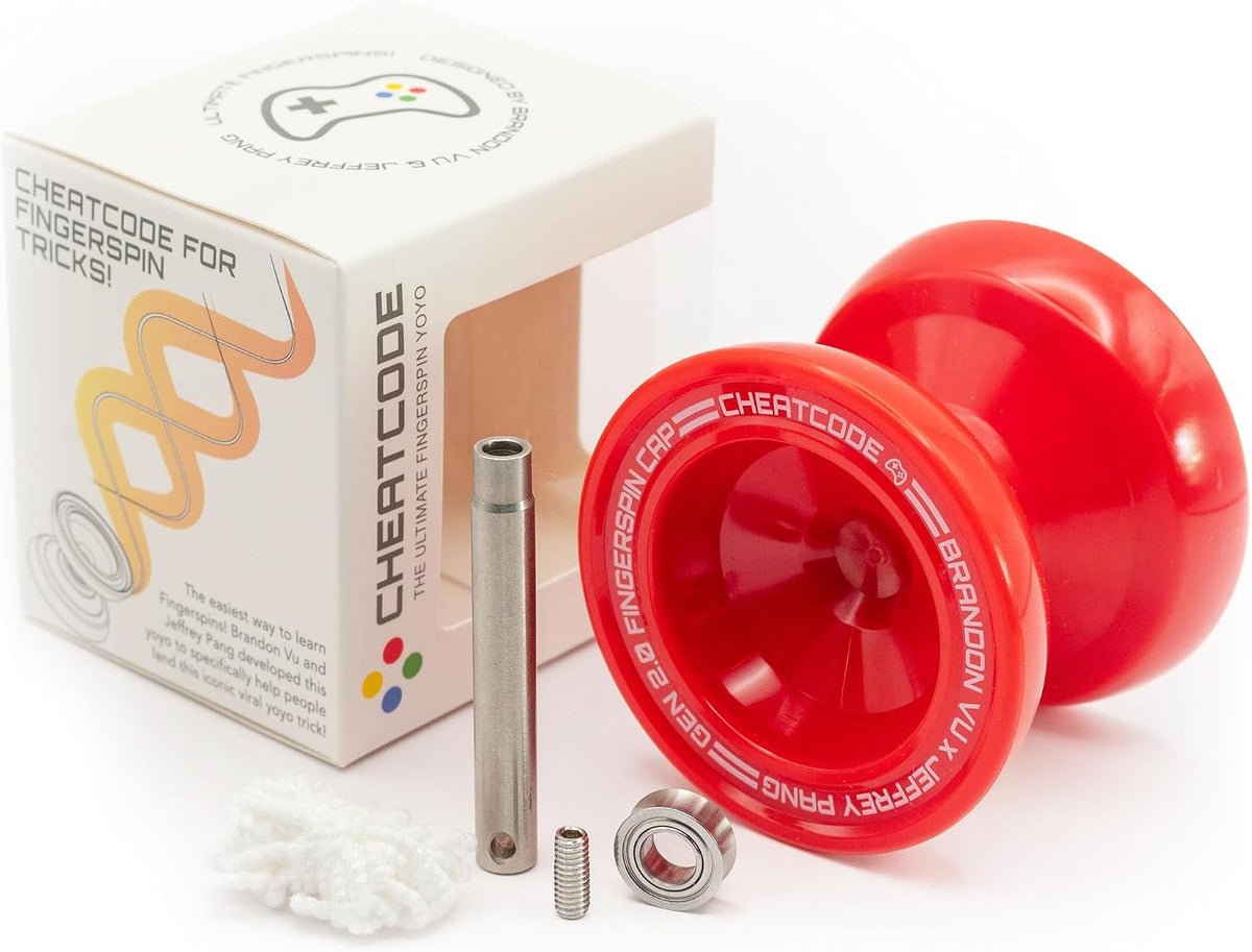 Cheatcode Yoyo by Brandon Vu, Master Fingerspin Tricks - Red