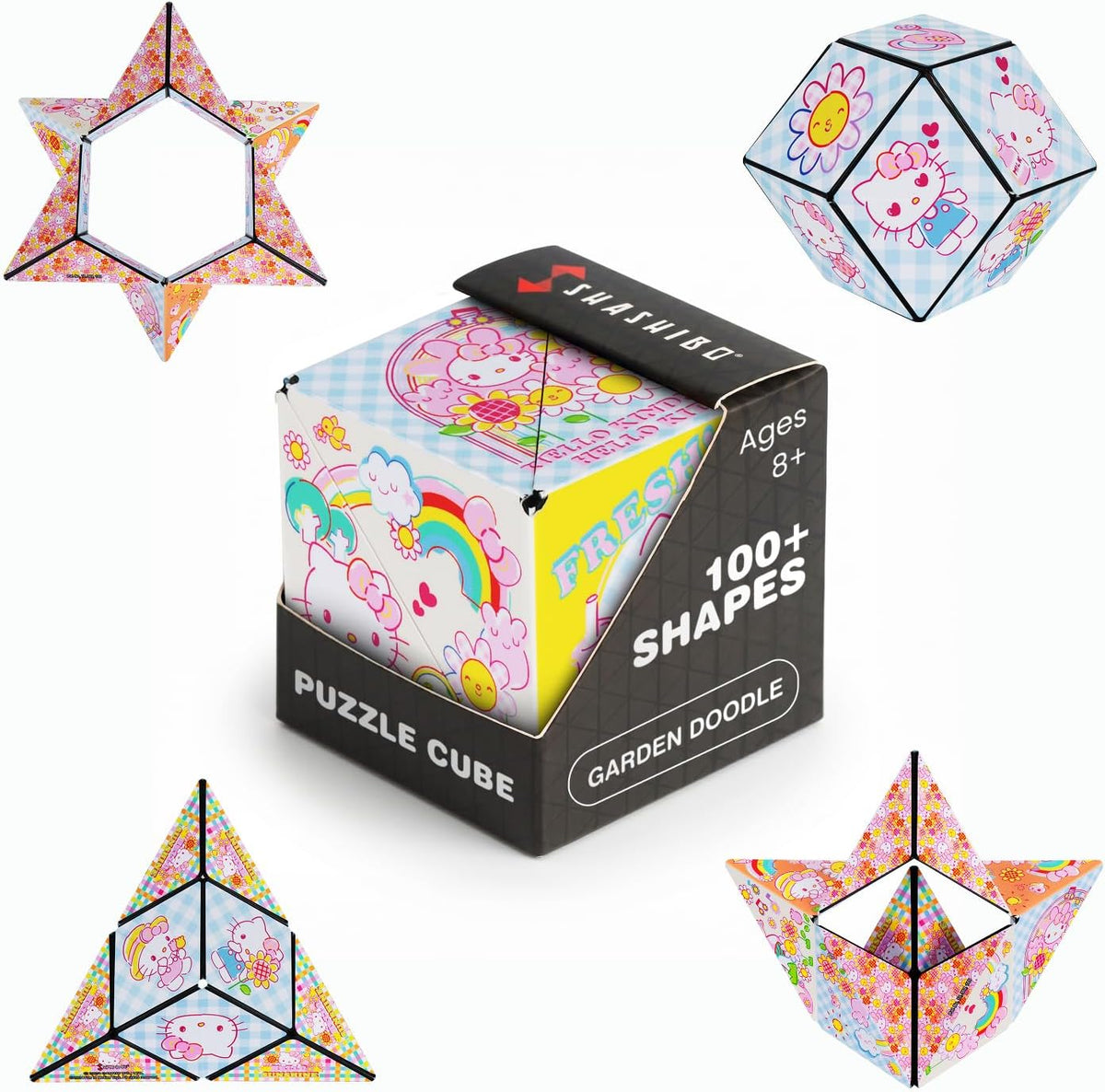 Shashibo Star Trek Magnetic Puzzle Cube - Garden Doodle / Hello Kitty
