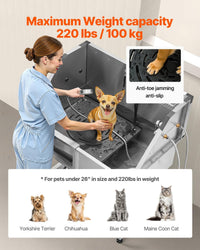VEVOR Professional Dog Washing Station, Showerhead, Storage Rack - 38 inch - image 4