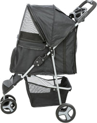 Trixie Foldable Pet Stroller for Cats and Dogs - Black