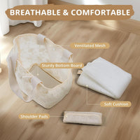 ONECUTE Dog Purse Carrier for Small Dogs Rabbit cat with Large Pockets - Beige Lace / 13.0"L x 6.7"W x 10.6"H - image 4