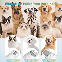 4 in 1 Dog Clippers Grooming Kit with LED Screen, Cordless Quiet Paw Trimmer & Nail Grinder, Rechargeable Waterproof Feet Ear Body Hair Shaver for Cats Dogs Pet Supplies