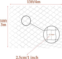Cat Netting Balcony, UV & Weather-Resistant Cat Balcony Safety Net, Transparent Nylon Pet Mesh - Transparent 10x13ft - image 2