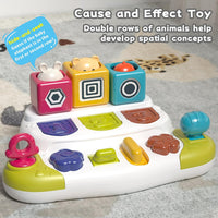 PANITU baby pop up animal toy with 6 colorful animals and big buttons - view 4