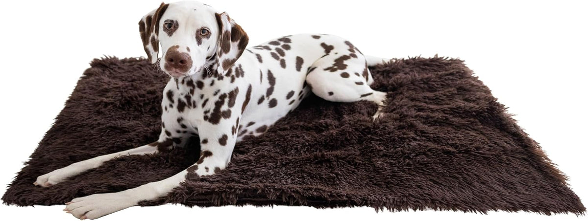 Best Friends by Sheri Dog Blanket, Shag Faux Fur - Dark Brown / 30" x 40"