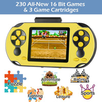 TaddToy 16 Bit Handheld Game for Kids Adults - Yellow - image 2