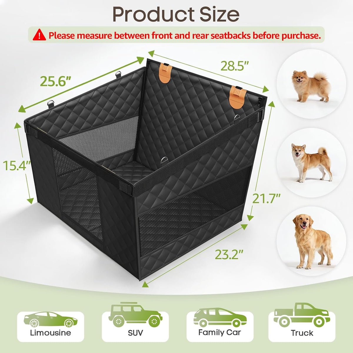 Dog Car Seat for Large Medium Dogs - image 2