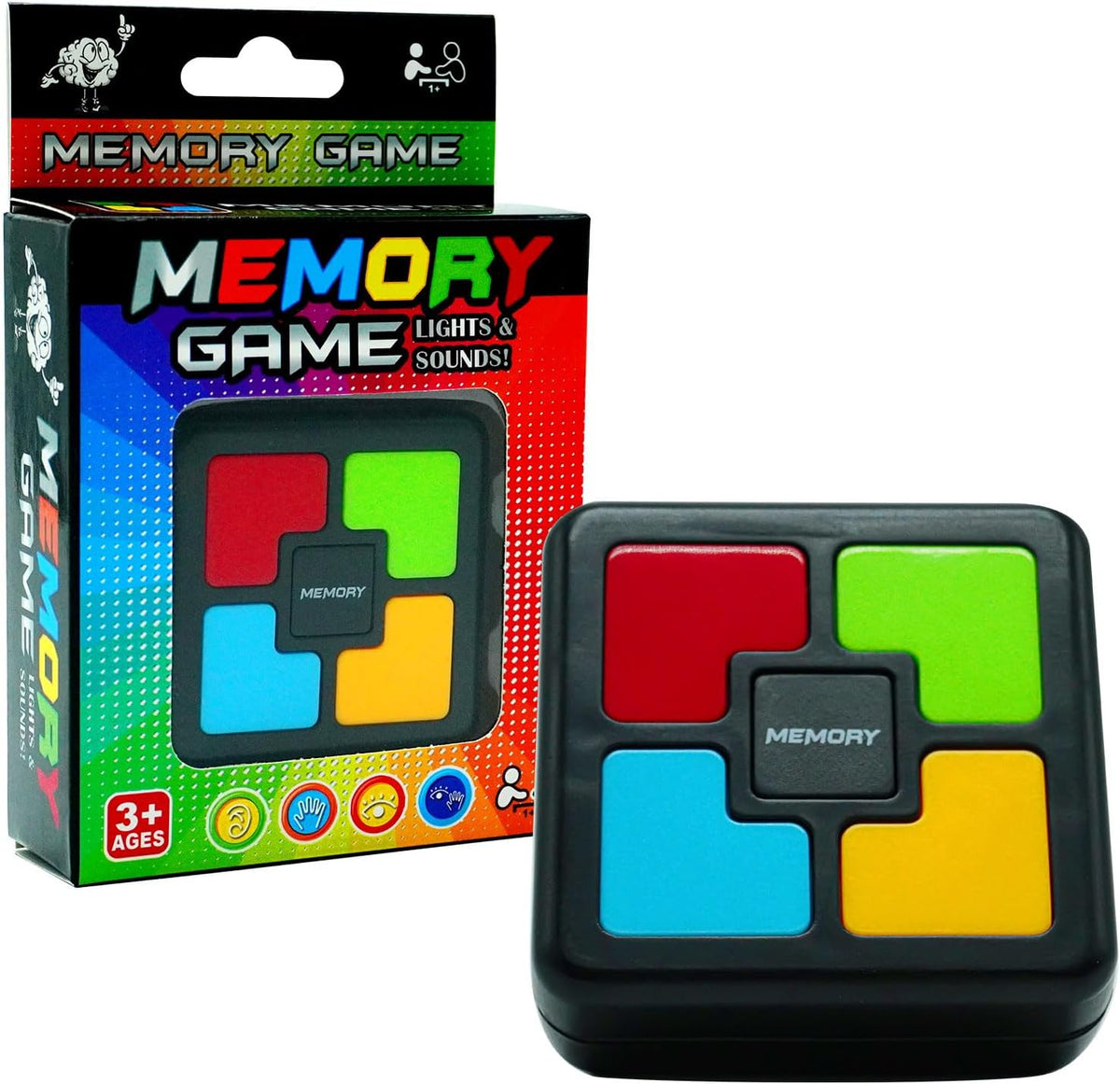 Gelabur Handheld Memory Games for Kids Ages 4-8 - SQUARE