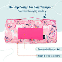 Wildkin Kids Original Nap Mat, Cozy Kids Sleep Mat with Pillow - Magical Unicorns - image 4