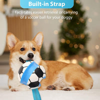 5 Pack No Stuffing Squeaky Dog Toys for Large Dogs - Blue White / Soccer - image 2
