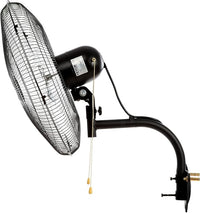 VEVOR Wall Mount Fan, 2 PCS 18 inch Oscillating, 3-speed High Velocity Max. 4000 CFM Industrial Wall Fan for Indoor, Commercial, Residential, Warehouse, Greenhouse, Workshop, Basement, Garage,Black