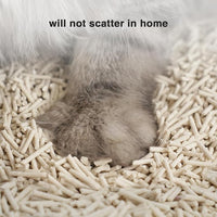 Cat Litter 12LB/2 Packs Dust-Free Clumping Tofu Cat Litter Quickly Absorb Odors Toilet Can Flush Into The Toilet Pure Natural tofu cat Litter (Original Flavor)