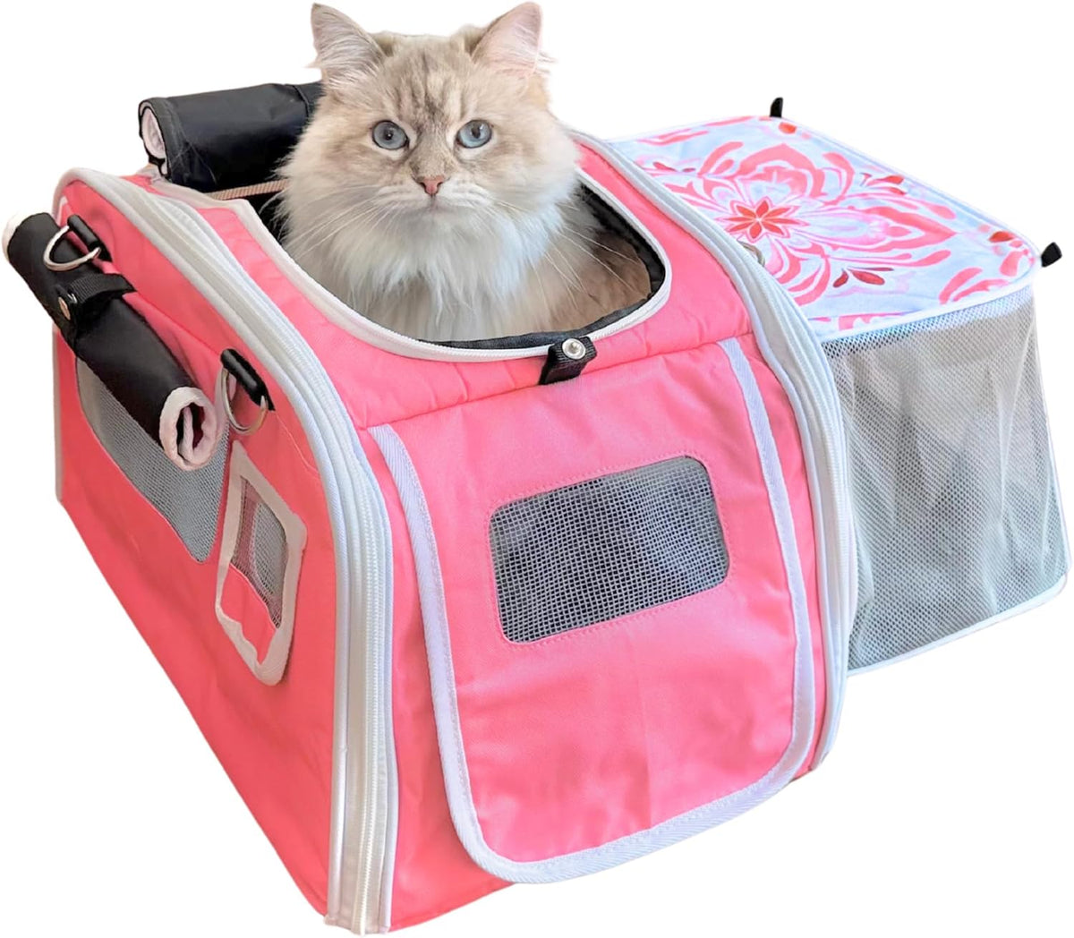 Soft-Sided Airline Approved Cat Carrier with Expandable Hideaway - Amalfi Dreams
