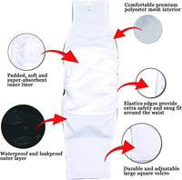 Teamoy Male Dog Belly Band, Reusable Wrap Dog Diapers - X-Large (Pack of 3) / Black-3pcs - image 4