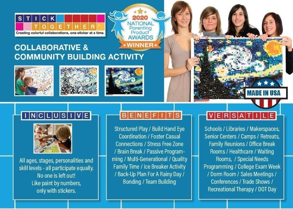 StickTogether Starry Night mosaic sticker poster kit, 40 x 36 inch - view 25
