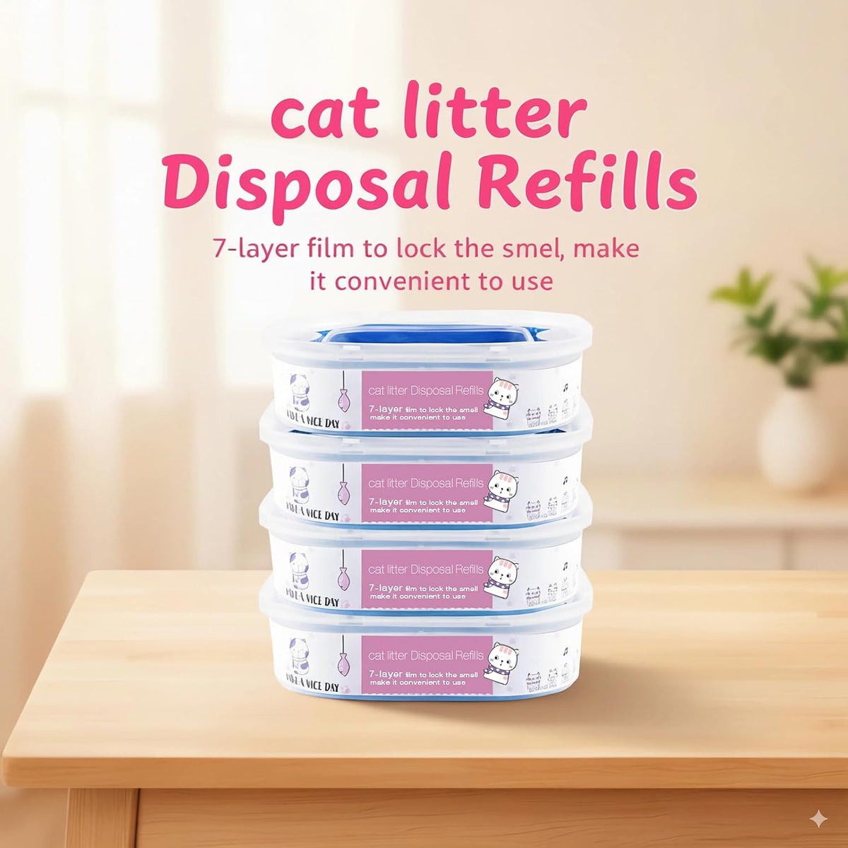 4 Pack 28FT Cat Litter Refill Cartridge - 1 Count (Pack of 4) - image 2