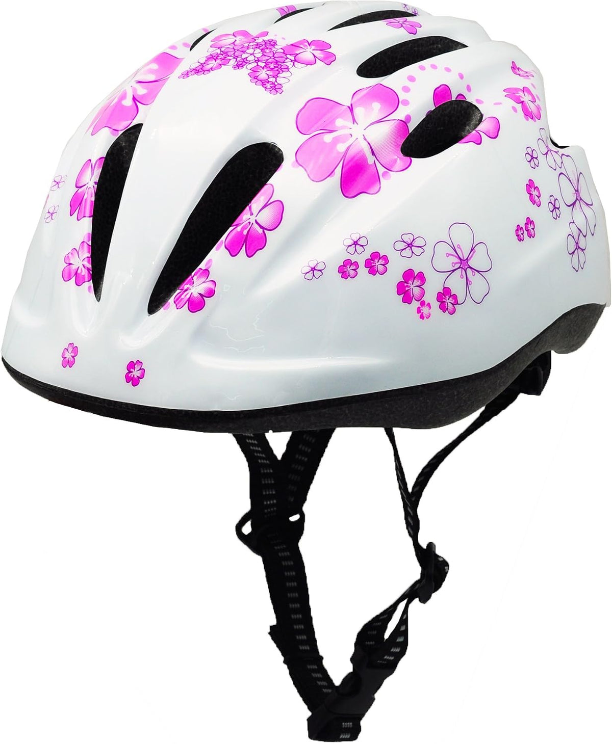 BeBeFun girls bike helmet in pink with 12 air vents and adjustable fit knob, ages 3 to 10 - view 9