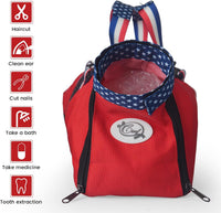 Cinf Cat Restraint Grooming Bag - M Size–Fits most adult cats (8–12 lbs) / Red Flag - image 4