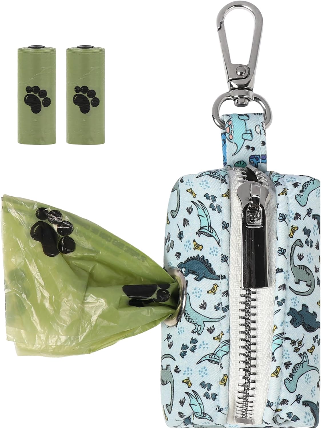 ARING PET Dog Waste Bag Dispenser - 1 Count (Pack of 1) / Dinosaur Blue
