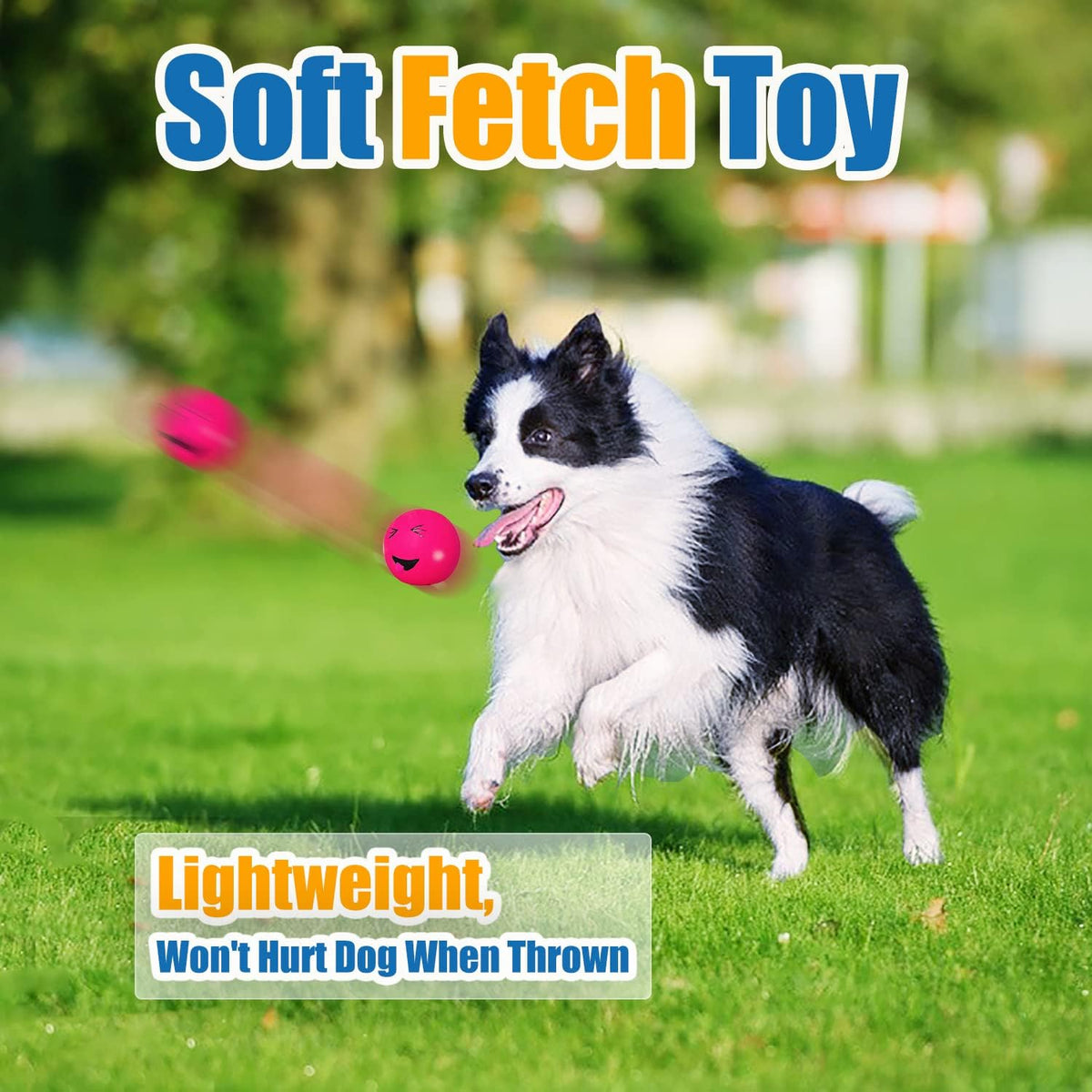 Latex Squeaky Dog Toys for Small Dogs, Mini Breed - Regular Ball Multi-color / Medium - image 4