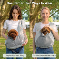 FURTIME Dog Sling Carrier - Gray - image 2