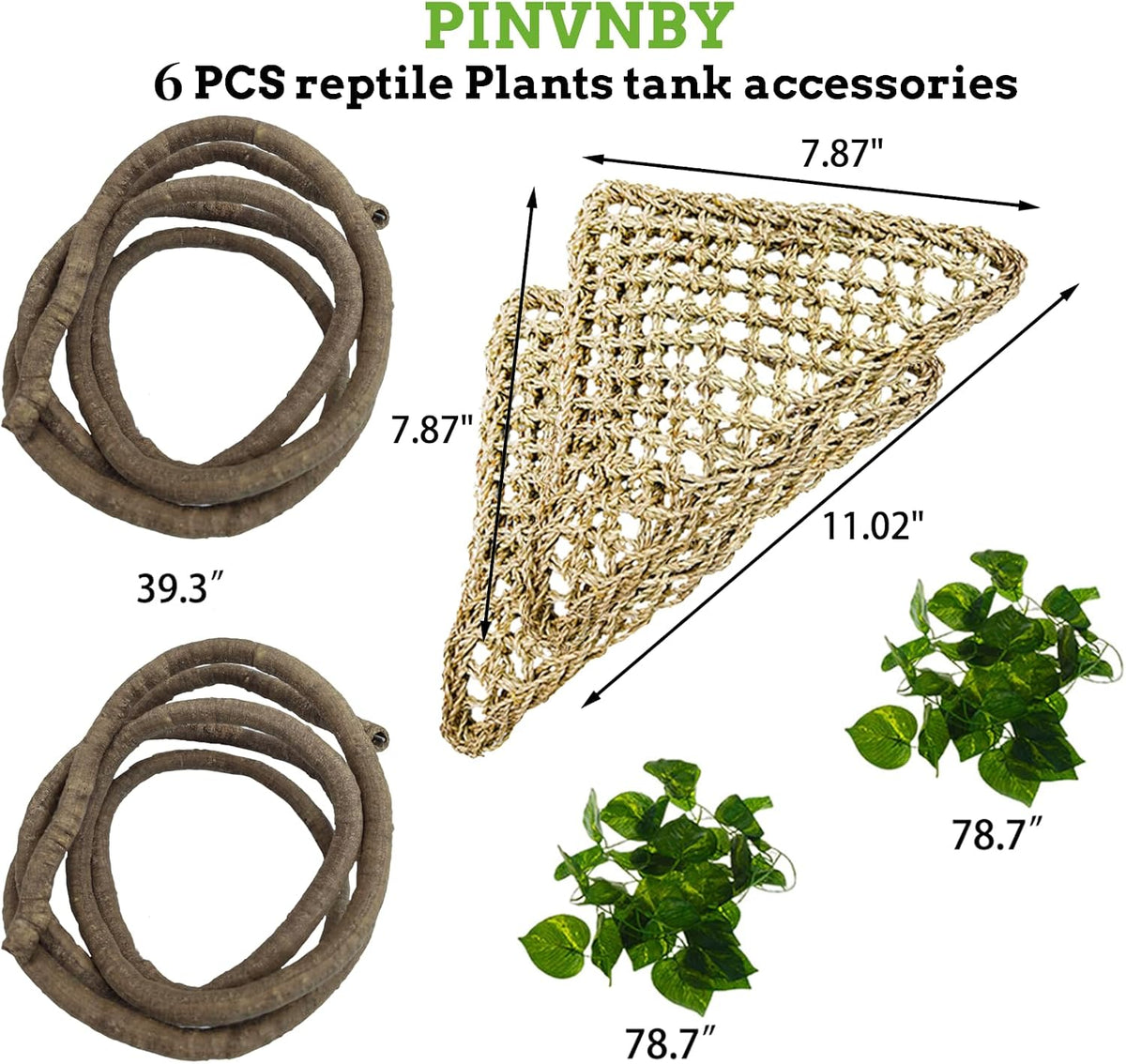PIVBY Bearded Dragon Hammock（11.02" x 7.87" - 6 PCS - image 2