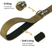 OneTigris No-Pull Dog Leash with Handle for Medium Large Dogs – Essentials for Dogs - Brown / 6FT - image 4