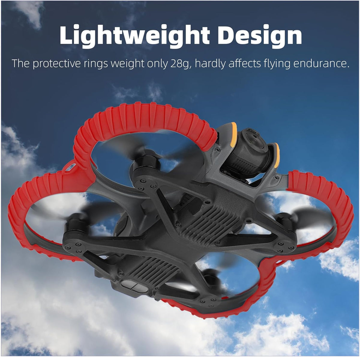 FSIDIWT silicone propeller guard bumper ring for DJI Avata 2 drone - view 4