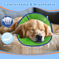 Dog Cone Soft Recovery Collars & Cones After Surgery for Medium Large Dogs, Comfy Ecollars to Stop Licking, Adjustable, Dog Ecollars for Recovery Fabric: Soft Comfort, Ecollars of Shame Alternatives