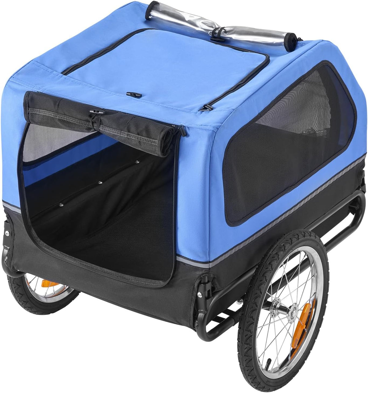 VEVOR Dog Bike Trailer, Supports up to 88 lbs - Blue/Black - image 4