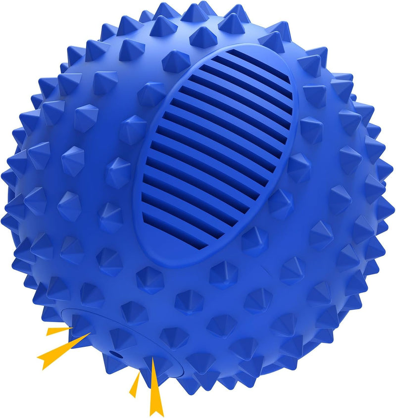 3" Squeaky Dog Balls for Aggressive Chewers - 3" (Small Dog) / Blue