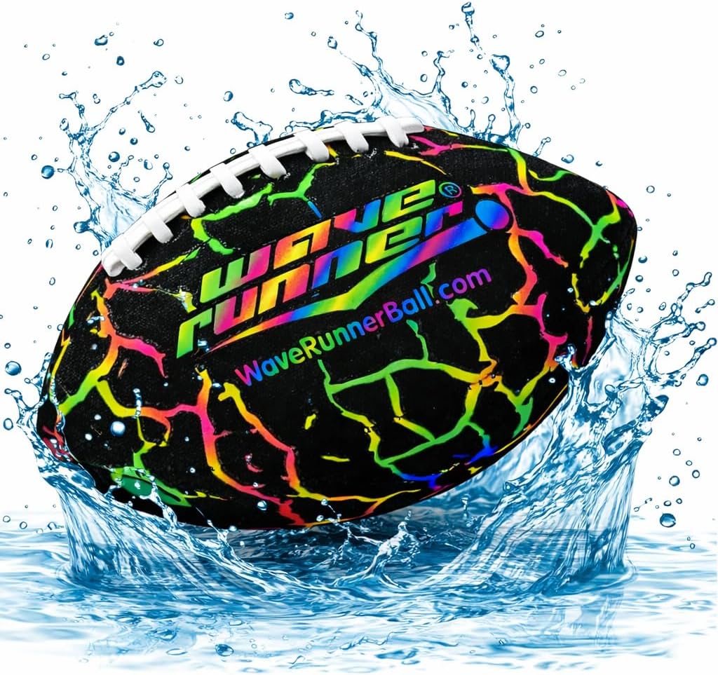 Wave Runner 9.25 inch waterproof junior football with textured grip for pool and beach - view 3
