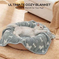 Luciphia Dog Blanket 3 Pack - 23x16 inch (Pack of 3) / Blue/Khaki/Gray - image 4