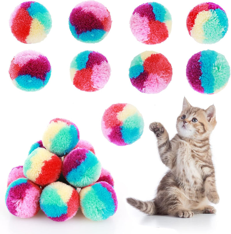 TIESOME Rainbow Cat Toy Balls