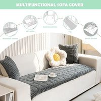 ZQFFB Pet Couch Cover Dogs Washable Non-Slip Couch Protector Pet Friendly Dog Mat for Couches and Sofas