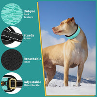 Mayerzon cyan martingale no pull dog collar, size M, with reflective threads - view 4
